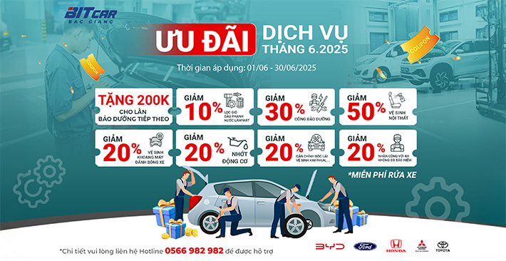 BYD EV Bắc Giang Tưng Bừng Khuyến Mại Dịch Vụ Tháng 6